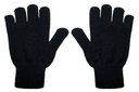 Black Cotton Knitted Hand Gloves - view 3