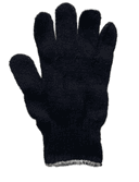 Black Cotton Knitted Hand Gloves - view 1