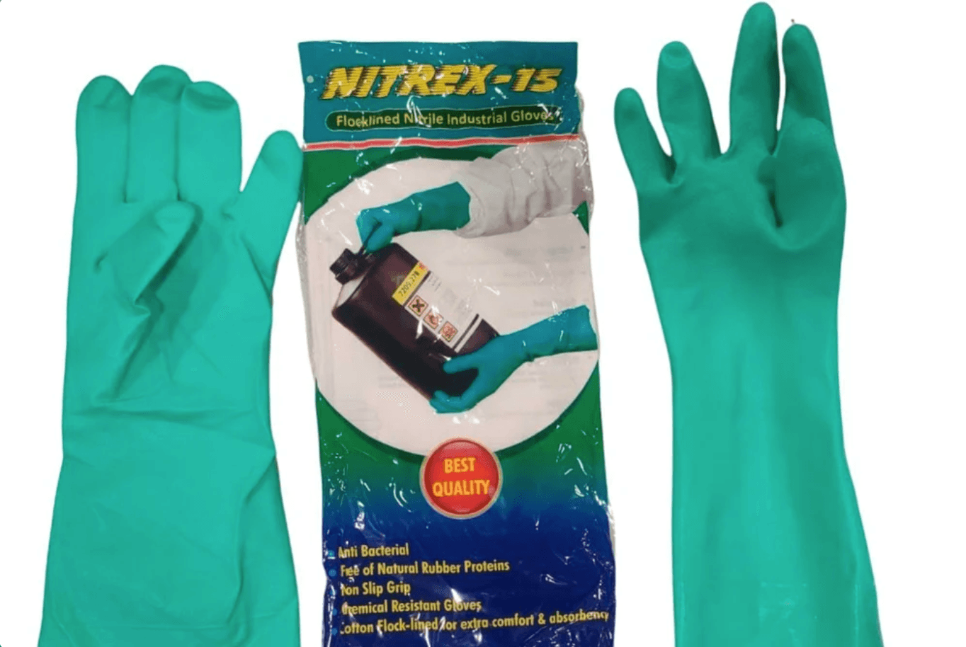 Nitrex Green Nitrile Hand Gloves
